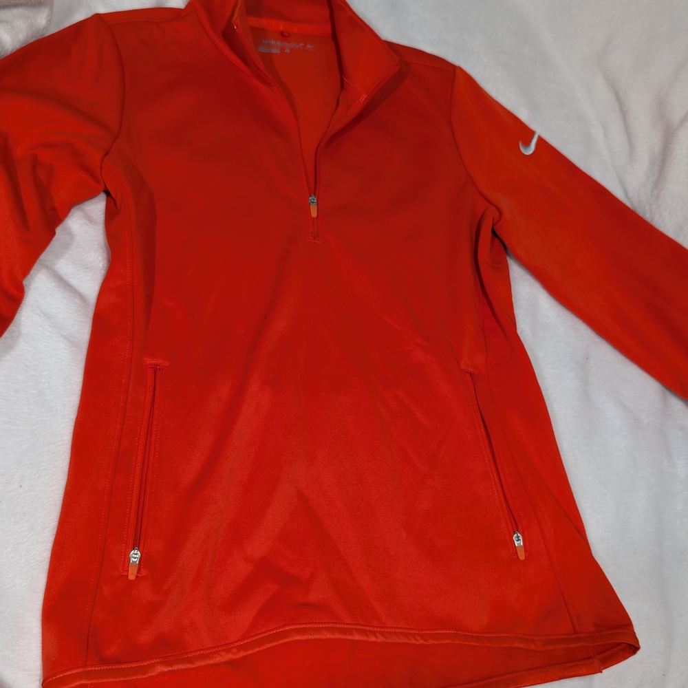 Nike Red Quarter-Zip Pullover